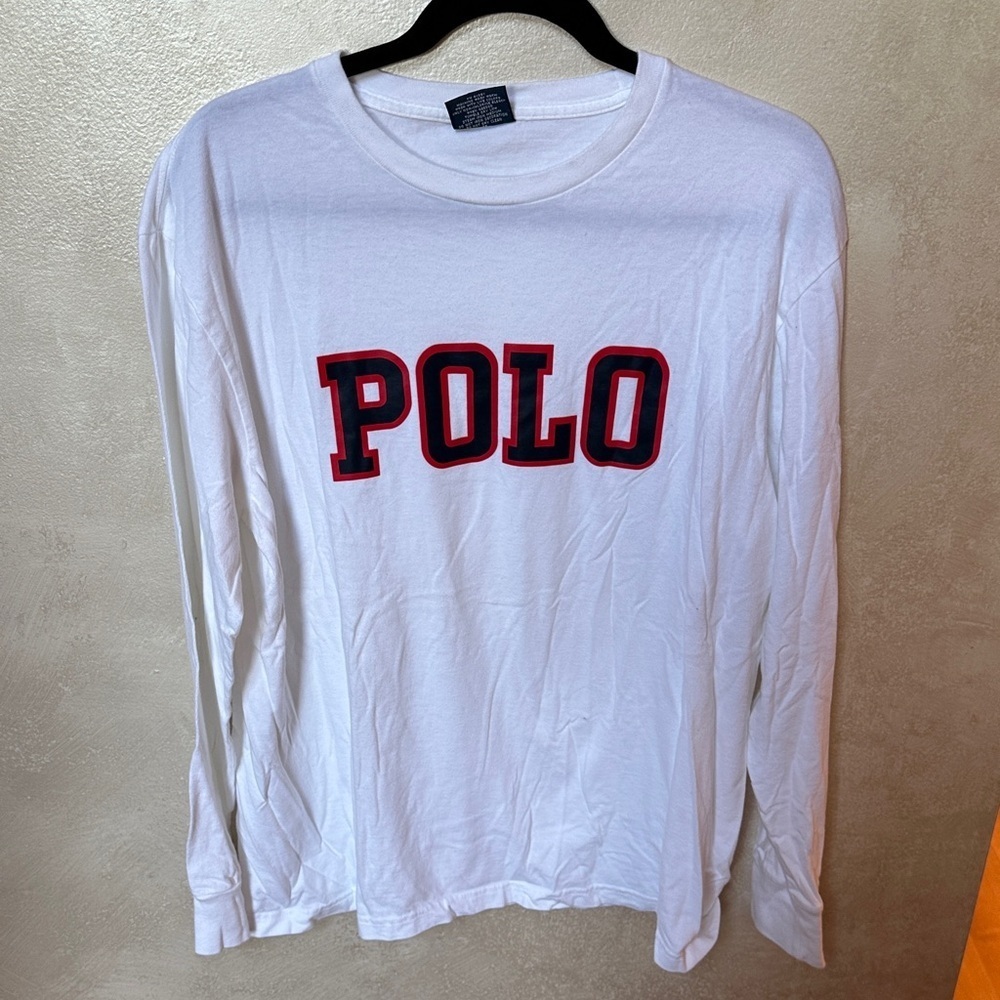 Ralph Lauren Polo long sleeve 100% cotton made in the US sz medium
